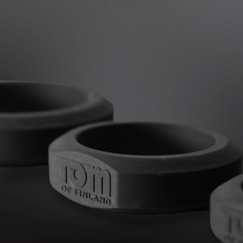 3-Piece Silicone Cockring Set Tom Of Finland