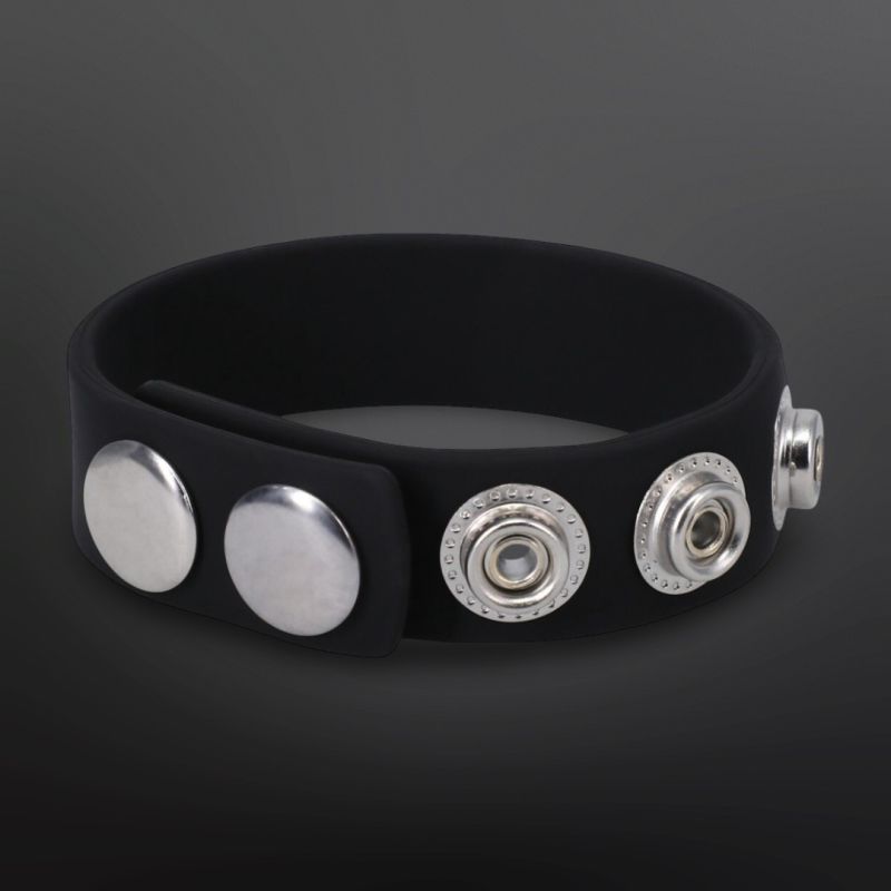 Regulowany Cockring Silikonowy 5 Snap Rock Solid