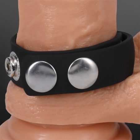 Cockring regolabile The Silicone 5 Snap Rock Solid