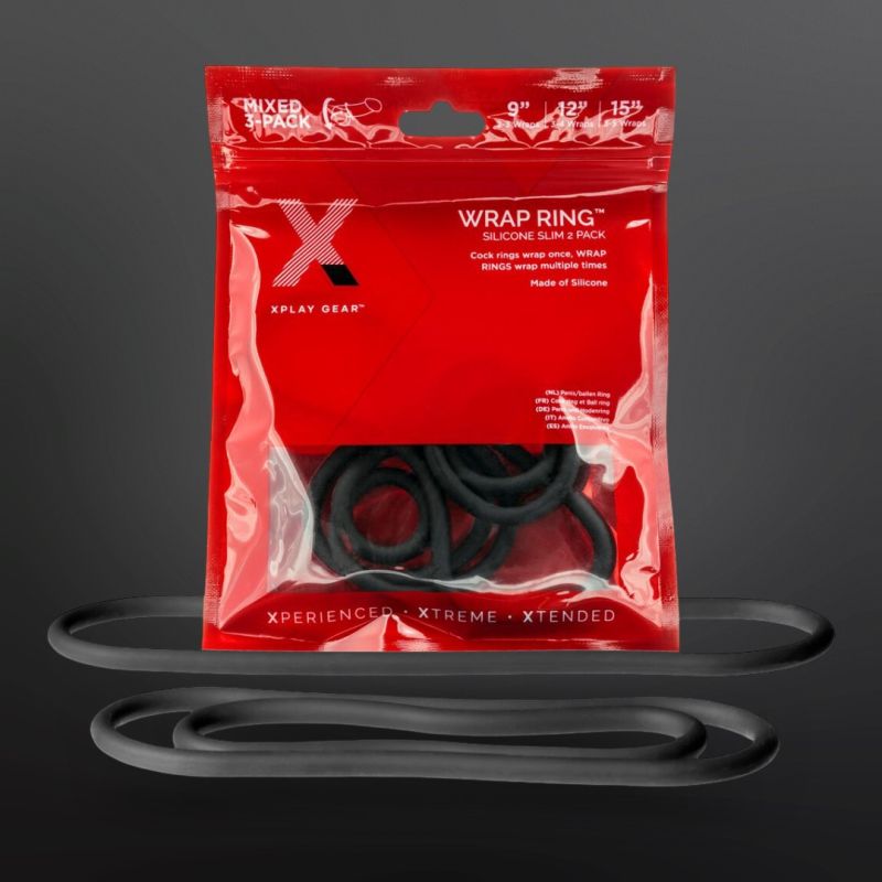 Cockring Slim Wrap Ring Perfect Fit, 3-pak