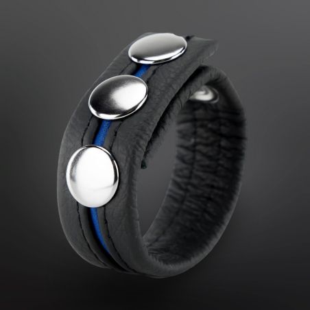 Cockring de Cuero Ajustable The Red Azul