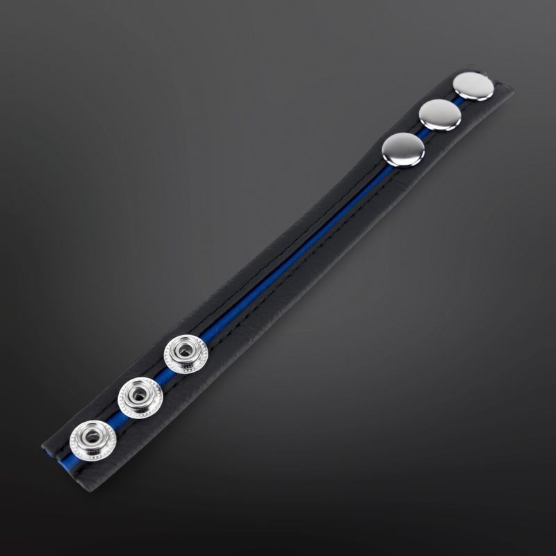 Adjustable Leather Cockring The Red Blue