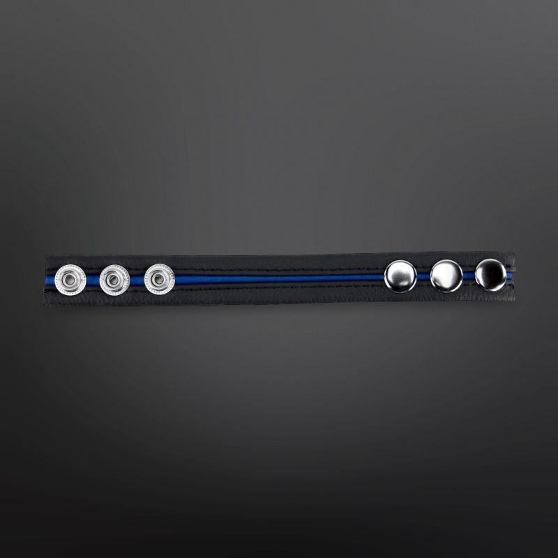 Regulowany Skórzany Cockring The Red Niebieski