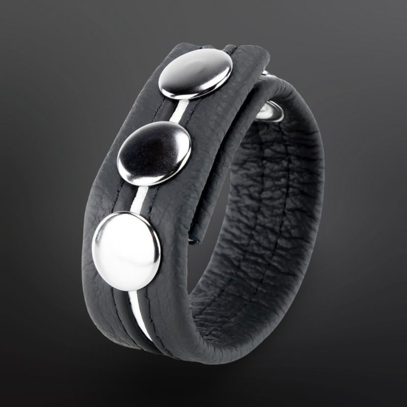 Adjustable Leather Cockring The Red White