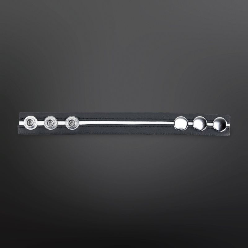 Regulowany Skórzany Cockring The Red Biały