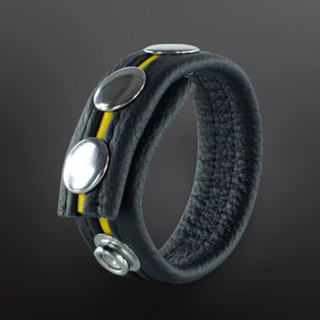 Adjustable Leather Cockring The Red Yellow